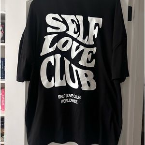 NWOT | Self Love Club Black T-Shirt | Women’s XL
